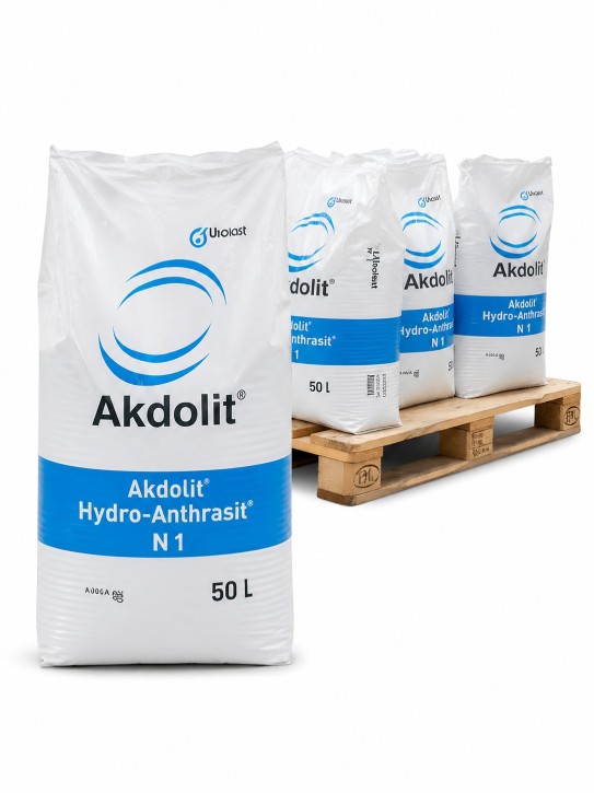 Akdolit Hydro-Anthrasit N<br>4x 50 Liter Sack<br>Inklusive Versandkosten