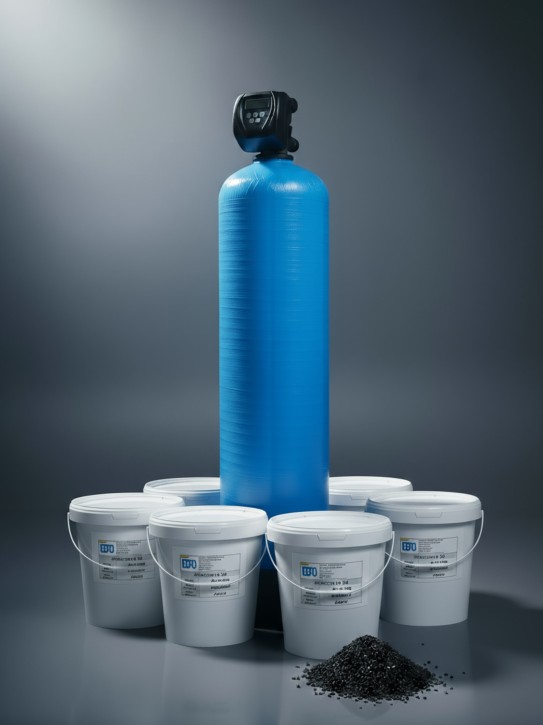 Aktivkohlefilter 3,7 m³/h<br>Zeitgesteuert