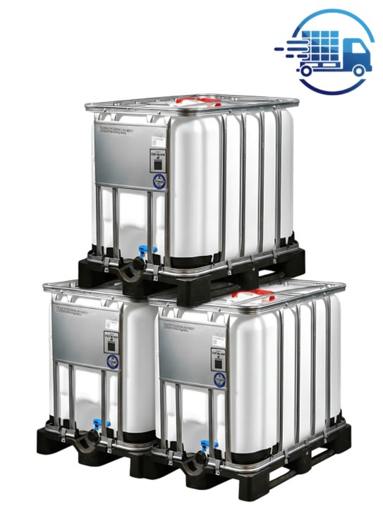 Demineralisiertes Wasser<br>600 Liter IBC<br>Inkl. Versandkosten
