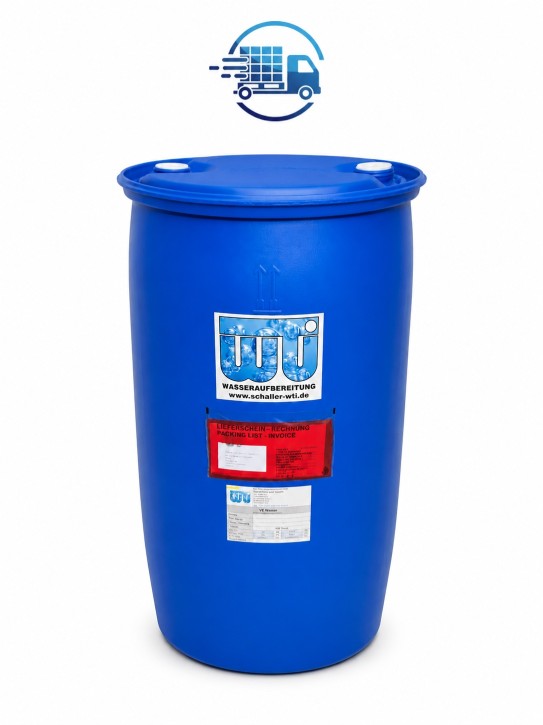 Demineralisiertes Wasser<br>Spundfass 220 Liter<br>Inkl. Versandkosten