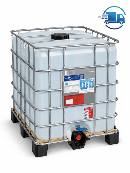 Demineralisiertes Wasser<br>1.000 Liter IBC<br>Inkl. Versandkosten