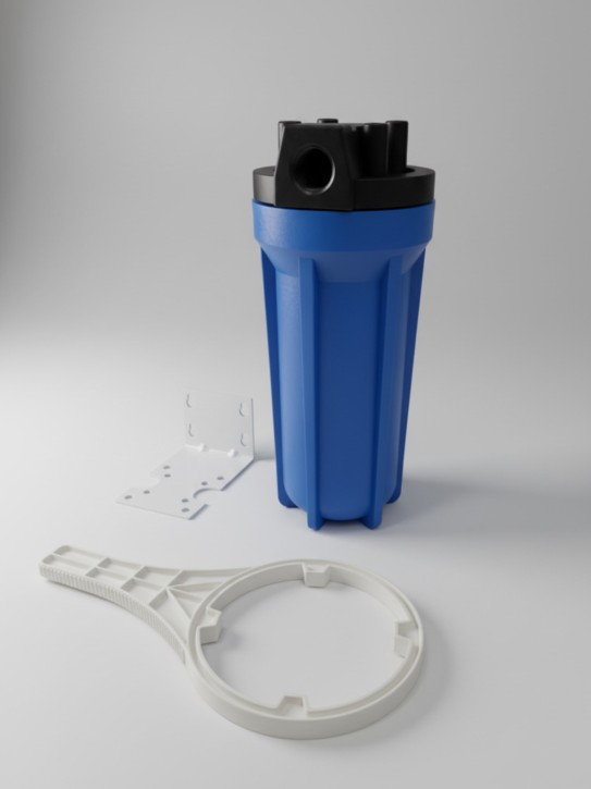 Filtergehäuse für Filterkerzen<br>für max. 2.500 l/h