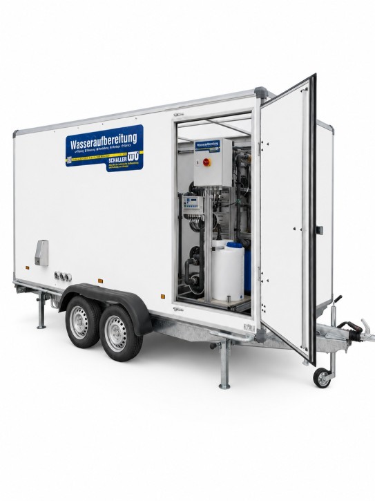 Mobile Umkehrosmoseanlage<br>2.000 l/h im Anhänger<br>Inkl. Dosieranlage
