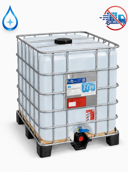 Hochreines Wasser<br>1.000 Liter IBC<br>zur Selbstabholung
