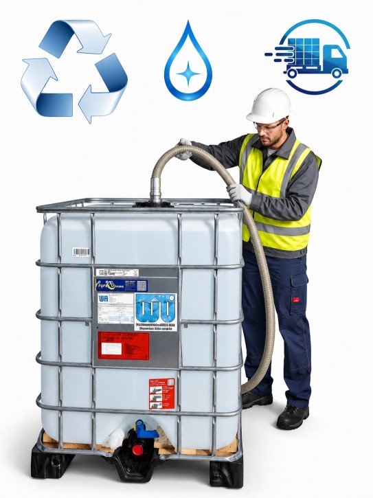 Hochreines Wasser<br>IBC 1.000 Liter<br>Neufüllung mit Logistik