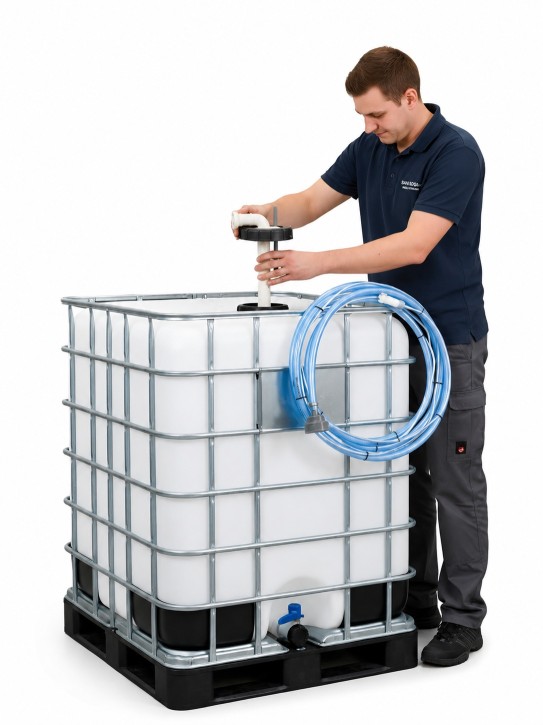 Umkehrosmose Befüllarmatur<br>für IBC mit Niveausonde