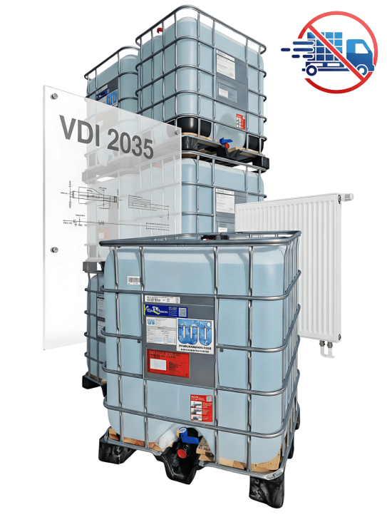 Heizungswasser VDI 2035<br>1.000 Liter IBC<br>zur Selbstabholung