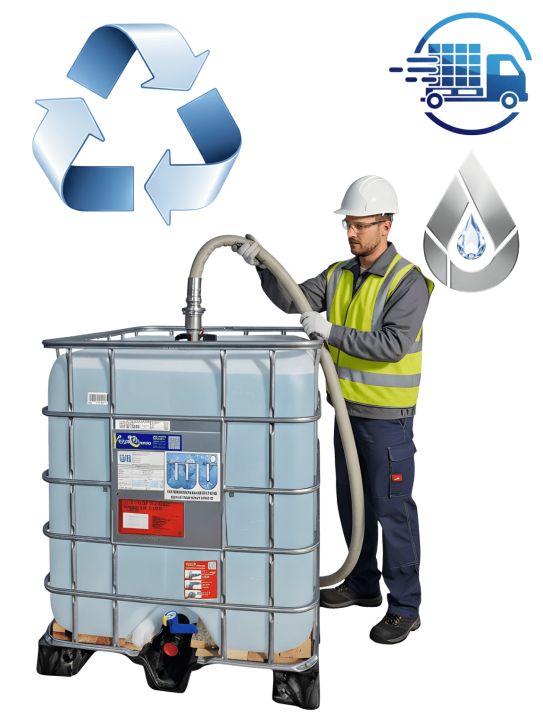 Hochreines Wasser<br>IBC 1.000 Liter<br>Neufüllung mit Logistik