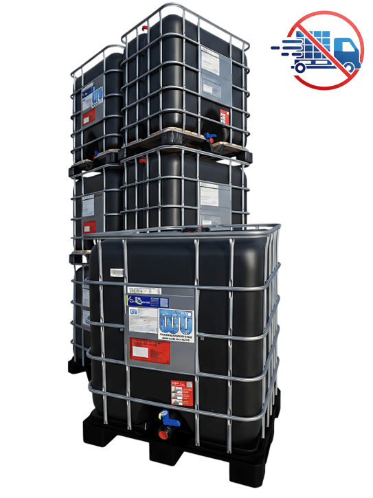 Demineralisiertes Wasser<br>IBC 1.000 Liter<br>UV-Beständig - Holzfrei<br>zur Selbstabholung