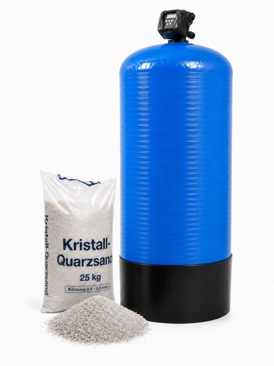 Einzel Kiesfilter 3,7 m³/h<br>Zeitgesteuert