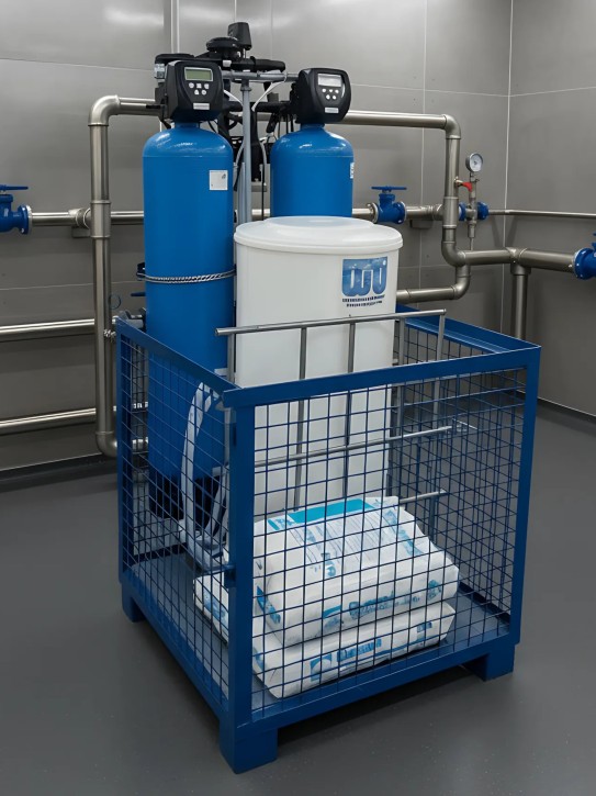 Mietanlage<br>Doppel-Enthärtungsanlage<br>Leistung 4.400 l/h