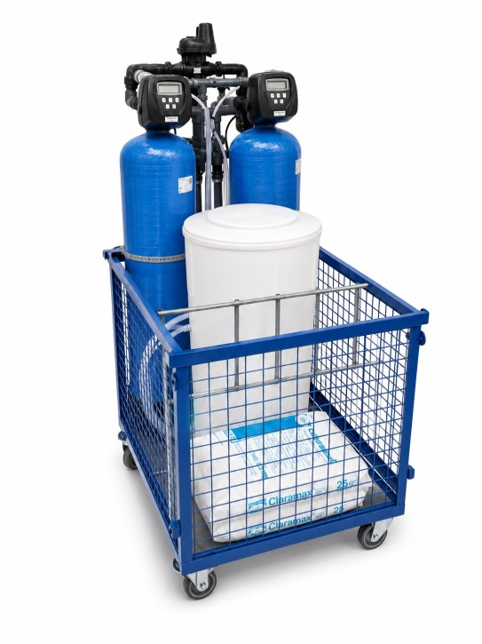 Mietanlage<br>Doppel-Enthärtungsanlage<br>Leistung 4.400 l/h