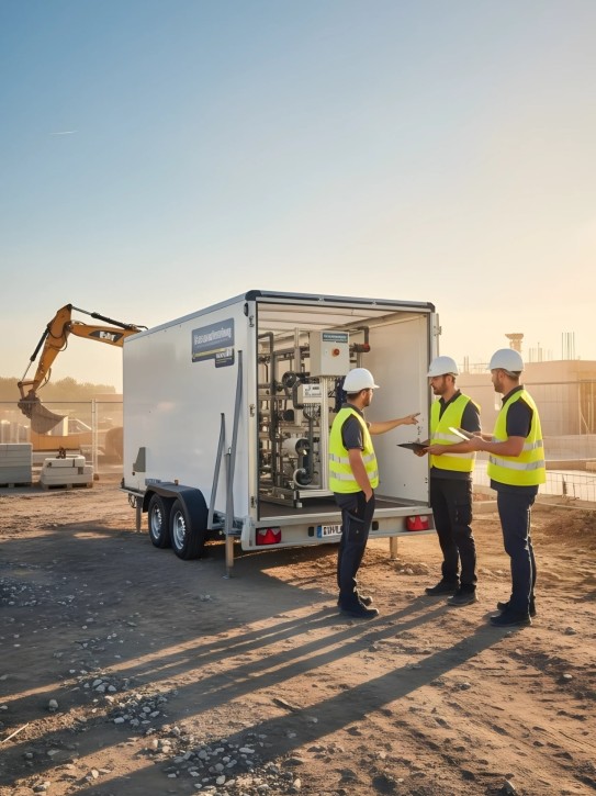 Mobile Umkehrosmoseanlage<br>4.000 l/h im Anhänger<br>Inkl. Dosieranlage
