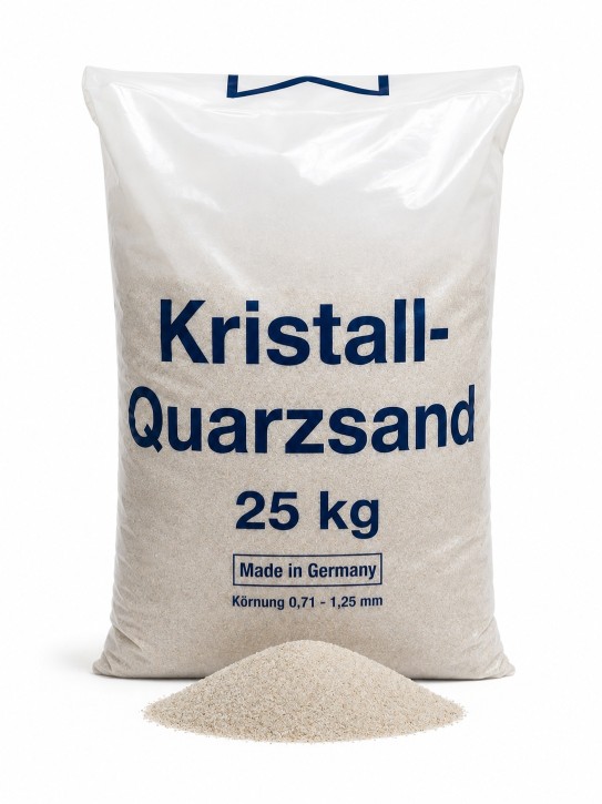 Quarzkies Filtersand<br>Körnung 0,71 - 1,25 mm