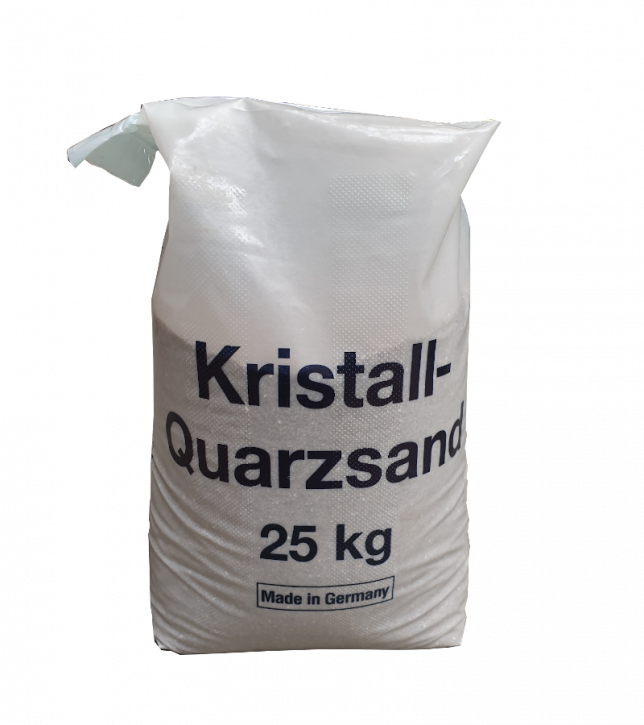 Quarzkies Filtersand<br>Körnung 0,71 - 1,25 mm<br>25 kg Sack