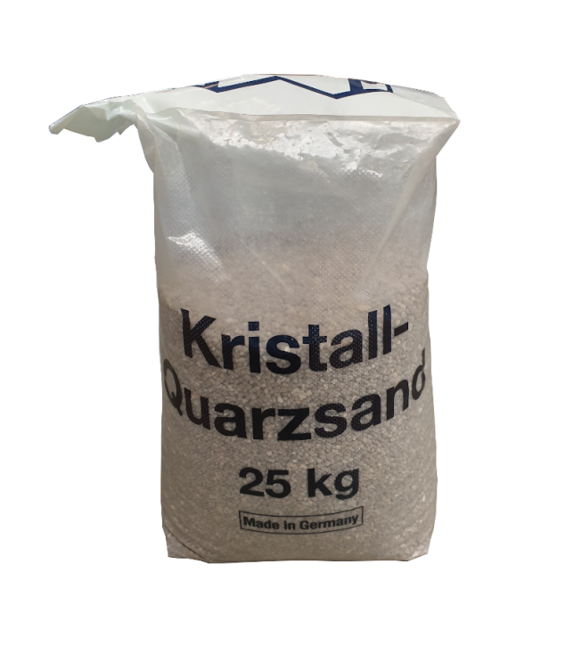 Quarzkies Filtersand<br>Körnung 2,0 - 3,15 mm<br>25 kg Sack