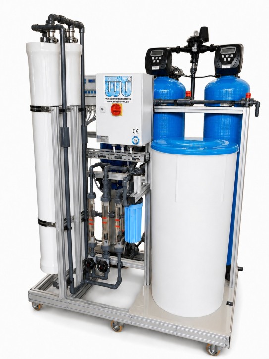 VE Anlage Osmose 2 m³/h<br>mit Doppelenthärtung