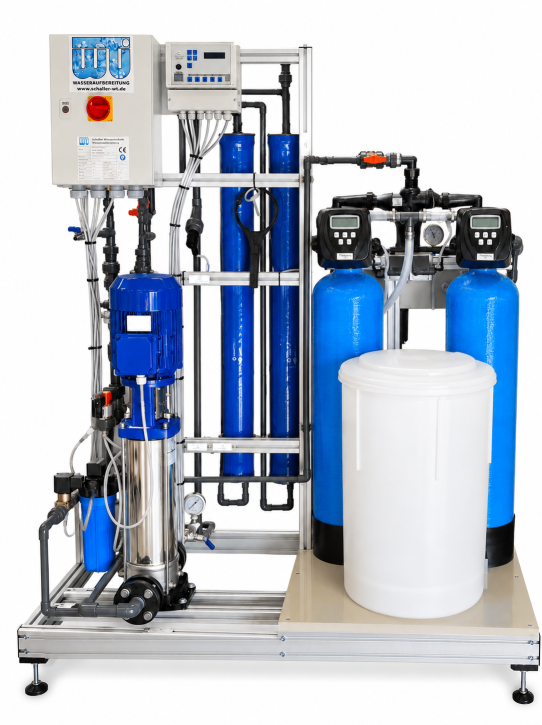 VE Anlage Osmose 500 l/h<br>mit Doppelenthärtung