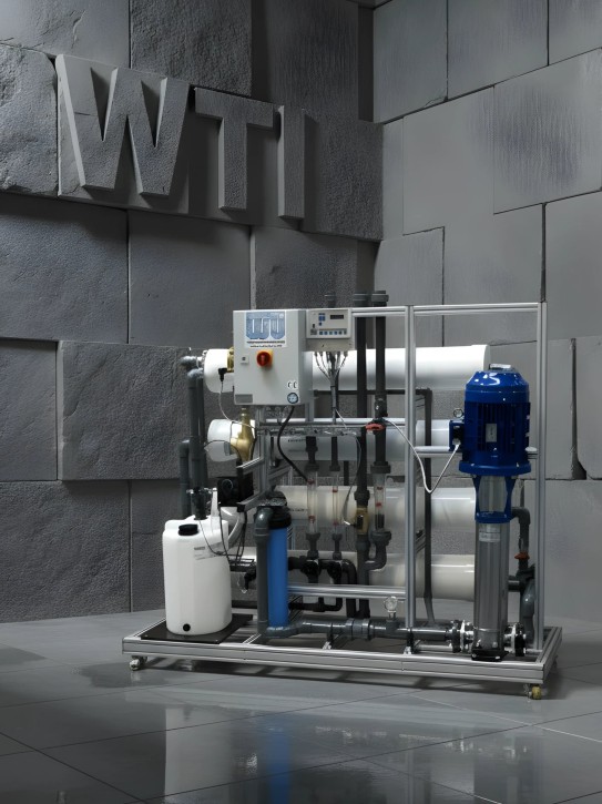 Umkehrosmoseanlage 3 m³/h<br>mit Antiscalantdosierung