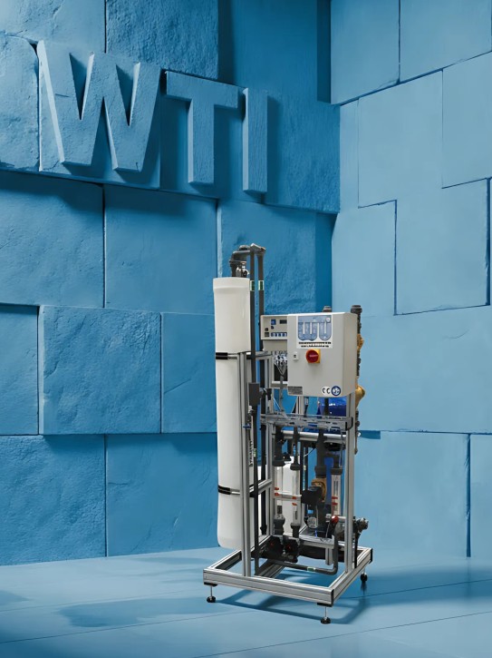 Umkehrosmoseanlage 1 m³/h<br>mit Antiscalantdosierung