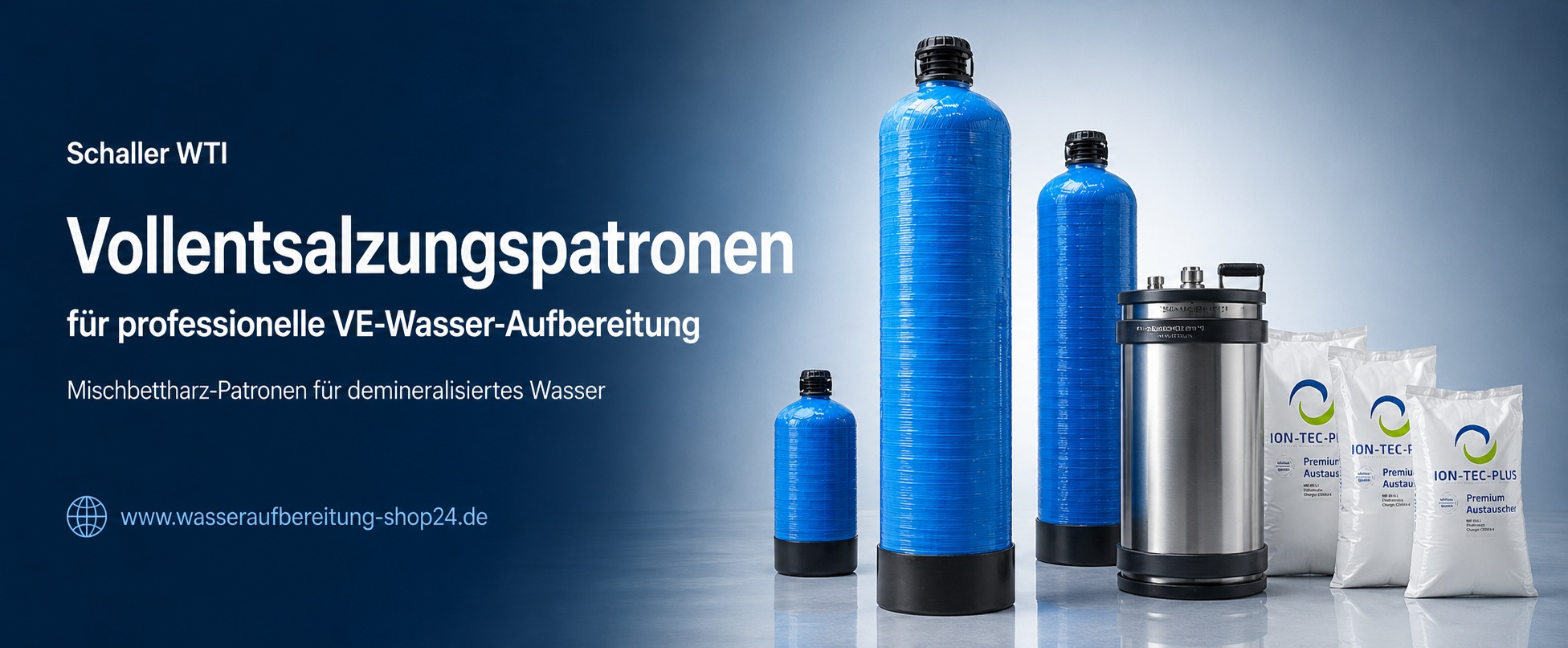 Vollentsalzungspatronen