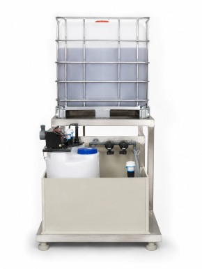 Vollautomatische<br>IBC Dosieranlage