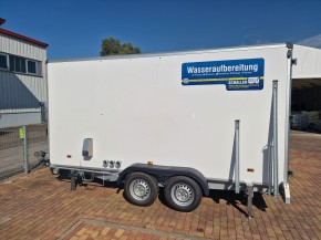 Mobile Umkehrosmoseanlage<br>2.000 l/h im Anhänger<br>Inkl. Dosieranlage