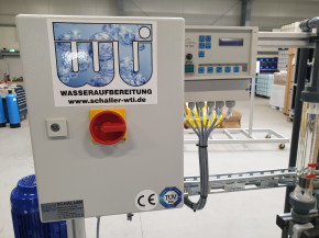 Nanofiltrationsanlage mit Antiscalantdosierung 9 m³/h