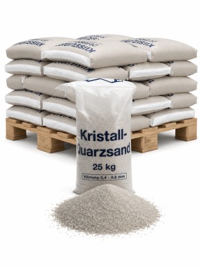 Quarzkies Filtersand<br>Körnung 0,4 - 0,8 mm