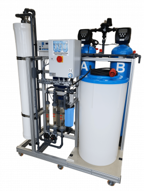 VE Anlage Osmose 1 m³/h<br>mit Doppelenthärtung