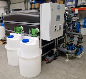 Chargen Neutralisationsanlage für max. 8.000 l/h - für saure und alkalische Abwässer